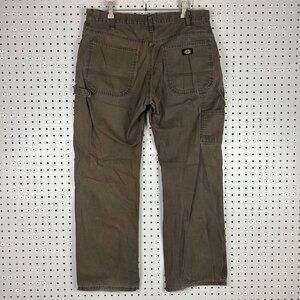 Dickies Carpenter Pants 34x30 Chocolate Brown Distressed Faded Work Wear Skater